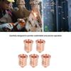 5Pcs Plasma Electrode Tip Brass 220819 Plasma Electrode Tip Set For PMX 65 85 105 65A