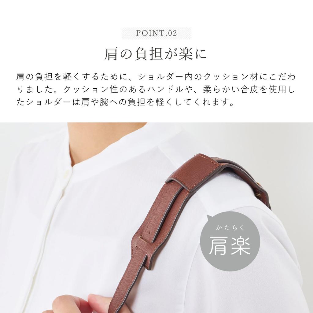 Legato Largo 2-Way Shoulder Bag, A5 Size, Water-Repellent/Easy to Carry, LH-L0002Z, Women's, Black