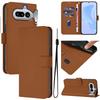 Wallet Case for Phone - Leather/PU, Brown, With Lanyard