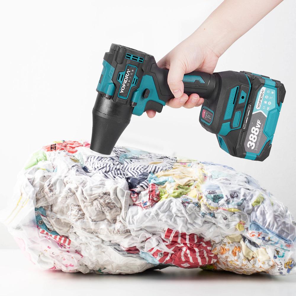 Yofidra Brushless 2-in-1 Turbo Blower Jet Fan & Vacuum Cleaner 80000RPM Handheld Dust Blowing Tool For Makita 18V Battery Pin
