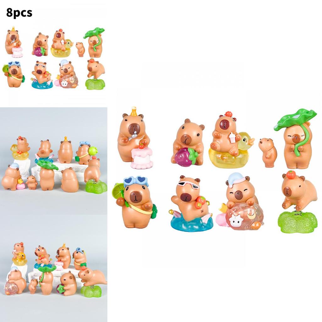 Capybara Pvc Action Figures With Assembly For Anime Enthusiasts And Collectors