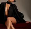 European & American Autumn Sexy Deep V Long Sleeve Hip-Hugging Short Dress