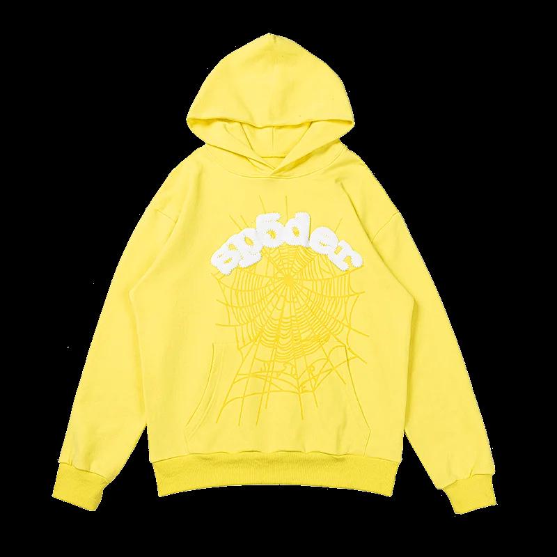 American SP5DER Spider Web Hoodie & Young Thub Trousers Sports Set for Men & Women