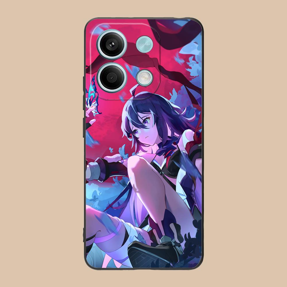 HSR Seele Matte TPU Mobile Phone Case for Xiaomi 15 14 13 12 Mi 11 T Ultra Lite Pro S X 5G Colorful Printing Cover