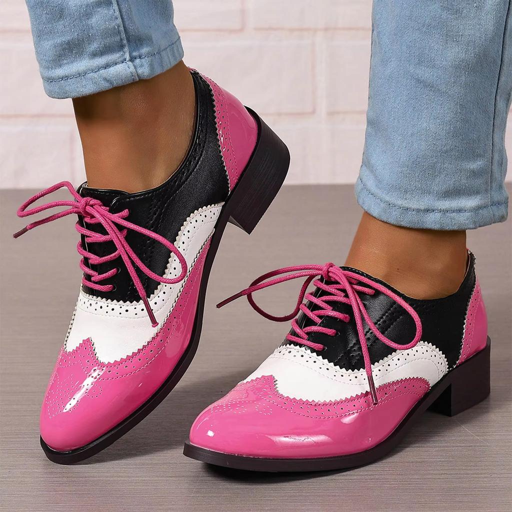 Women's Chunky Heel Round Toe Shoes - In Stock New Spring Casual Flats