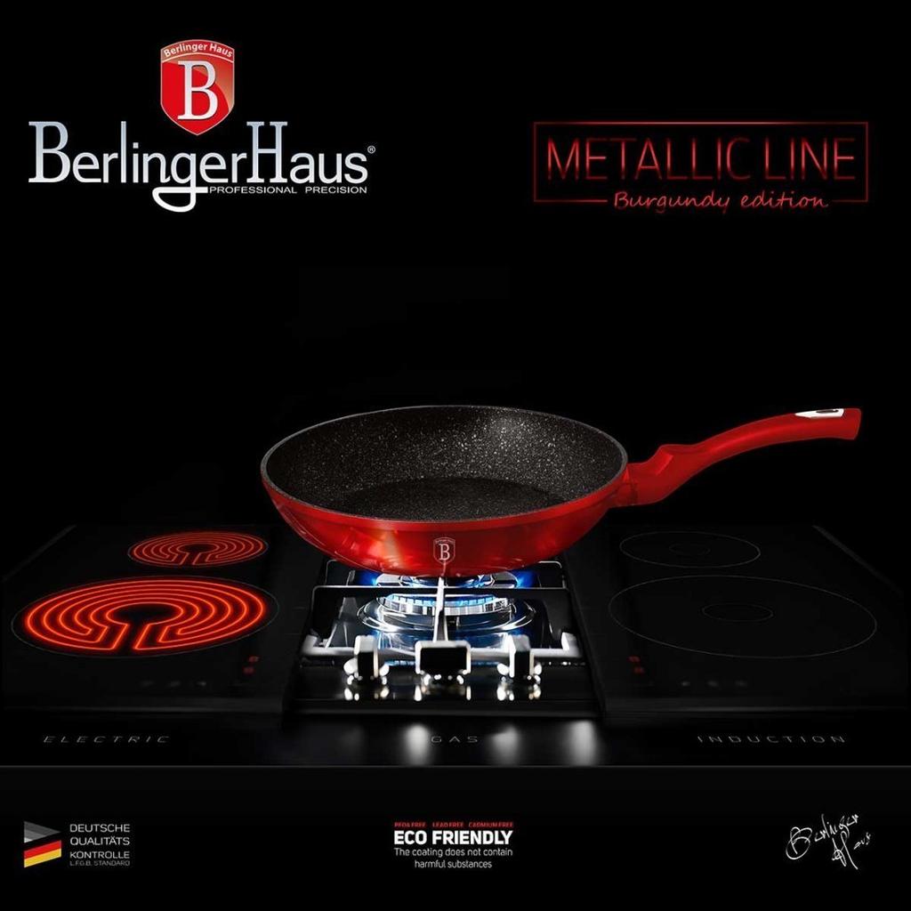 PADELLEA IN GHISA 28cm BERLINGER HAUS BORDEAUX BH-1253
