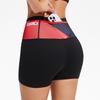 Women's Fashion Printed Compression Running Shorts with Pockets, Quick-Drying, Full Waist Fit.