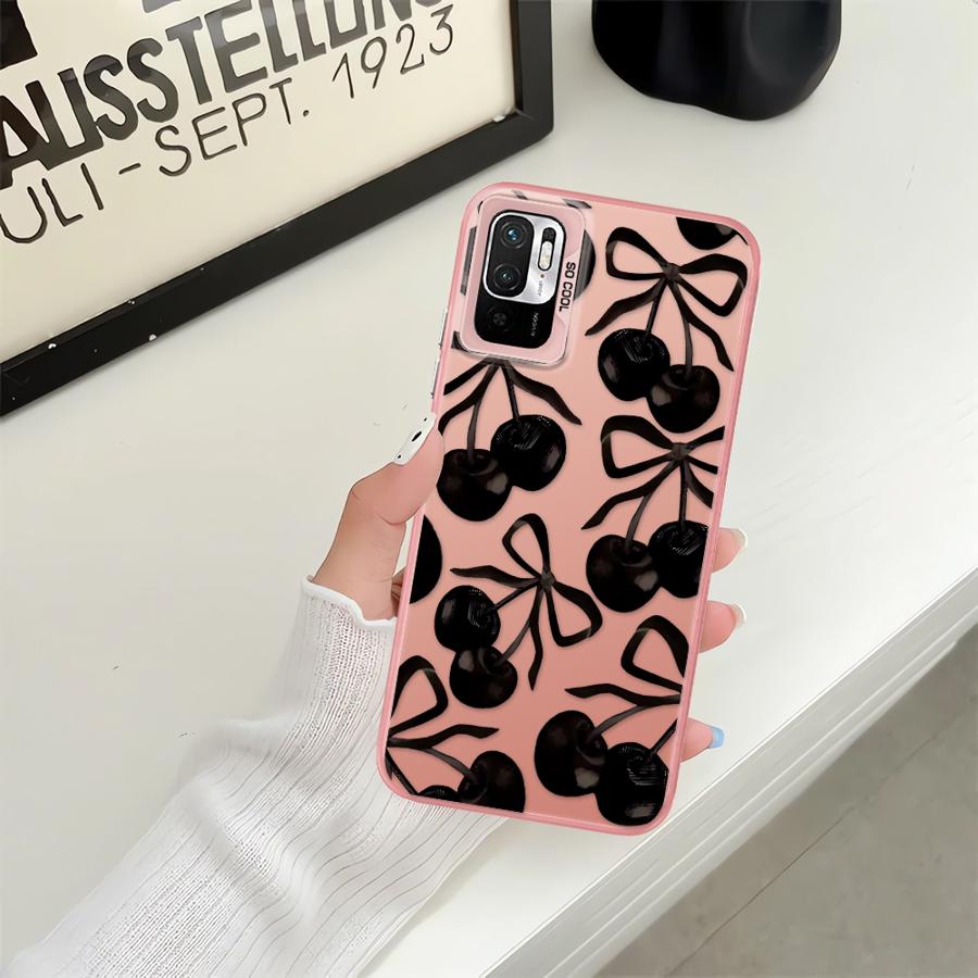 Case for Xiaomi Poco X3 NFC X3 Pro C50 C61 C51 Phone Cover Stylish Cherry Pattern