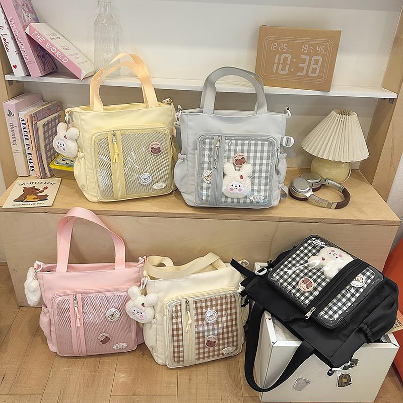 Student Large Capacity Shoulder Bag Women's Crossbody Bag Tote Bag