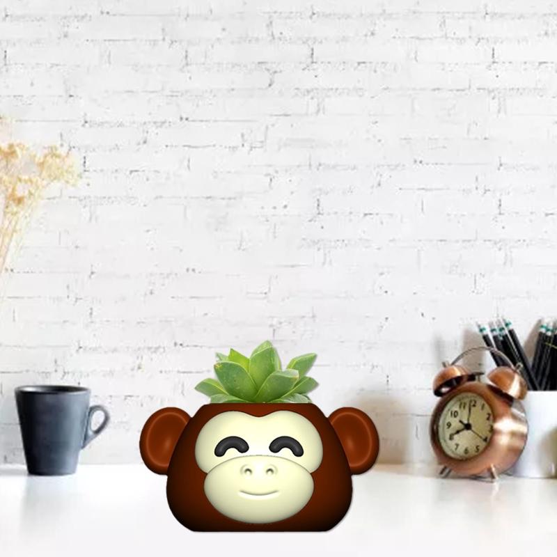 Succulents Flower Pot Resin Silicone Mold Suitable for Diy Garden Concrete Flower Pot Candle Holder Crafts Home Decor