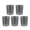 5Pcs/set Clear Laboratory Measuring Cylinder for Kitchen Cooking Measuring Tool Liquid Measuring Cup Clear Kitchen Cup