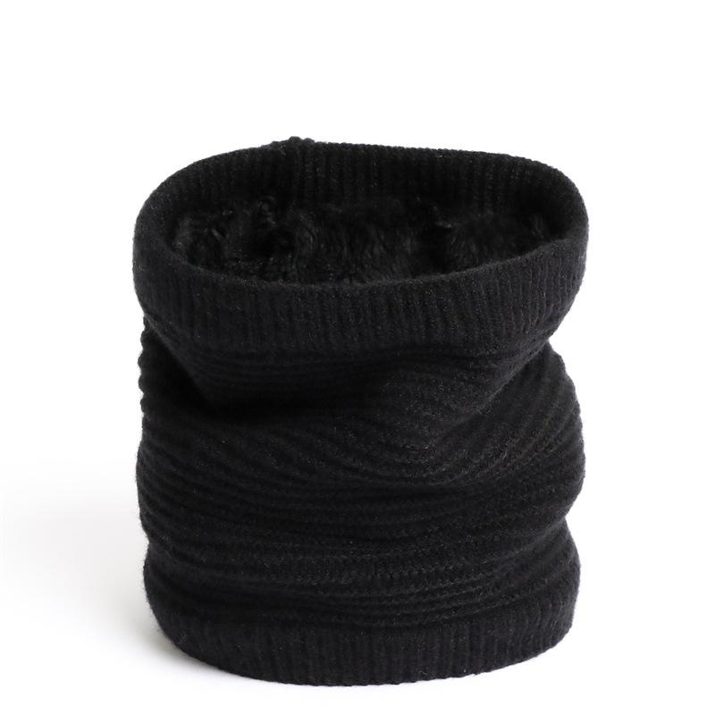 

Новый однотонный зимний теплый шарф-манишка, корейский вязаный флисовый утолщенный ветрозащитный шарф-кольцо на шею, модные шарфы для женщин и мужчин One Size