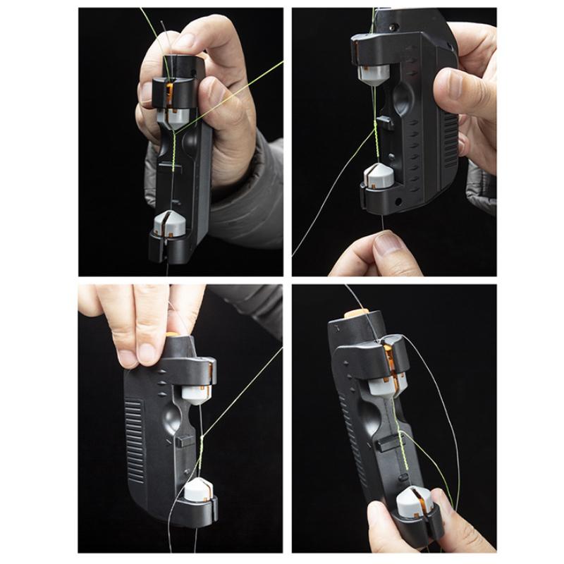 Fishing Bobbin Winder Fishing Hooks Tier Line Winder Binding Tools Electric Knot Knitting Machine Fishing Line Tools