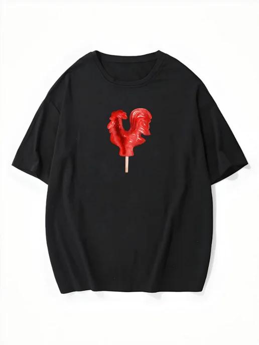 Oversized T-shirt with a “Russia” print 4XL