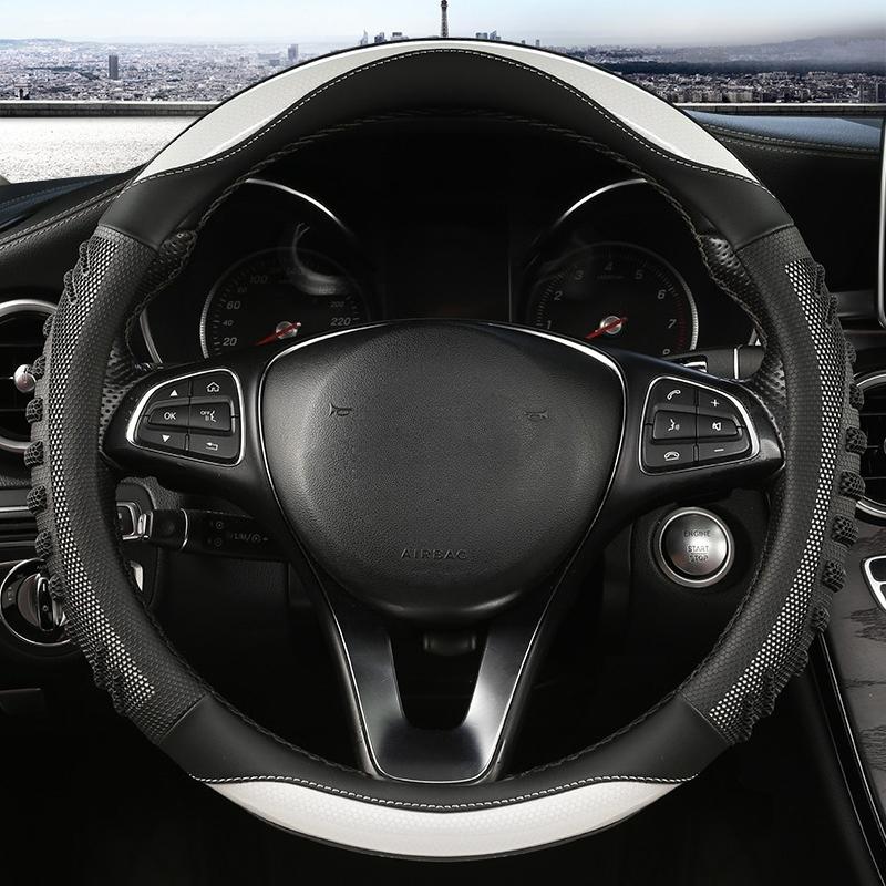 Coprivolante Tridimensionale a Nido d'Ape Copertura in Pelle Resistente con Rivestimento Antiscivolo Universale 14.5-15in
