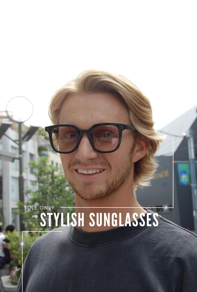 only Sole Only Photochromic UV400 Blue Light Popular for and Other Design $ole Sunglasses, Protection, Blocking, Brown/Black, Men's Non-Prescription