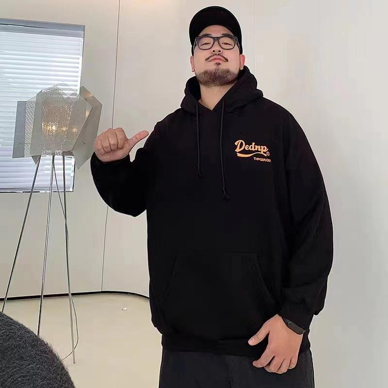 

Толстовка с капюшоном мягкая ткань высокого качества не мнется мужская уличная спортивная повседневная дышащая свободная модный тренд удобные топы с длинным рукавом 8XL чёрный