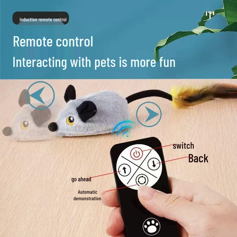 Intelligent Automatic Electric Mouse Toy for Cats - Plush Self-Amusement Toy for Children