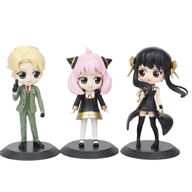 Large Spy Family Anya Action Figure Pvc Material 15cm Cake Car Ornament