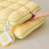 Soft and Fluffy High Pillow Household Neck Protection Sleep Aid Pillows French Cloud Bread Pillow Core Washable Without Fading