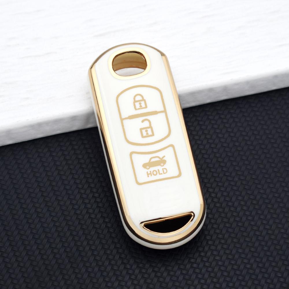 2/3/4 Buttons TPU Protective Key Fob Cover for Mazda Atenza Axela Demio 2 3 6 CX-3 CX-5 CX7 CX-9 2015-2019 Key Cover Key Chain