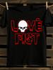Love Fist Korean Fashion Oversized T-Shirt Mens Tshirt Womens Tshirts with Letters Print Short Sleeves T-Shirt Casual Street Tee Shirt Top