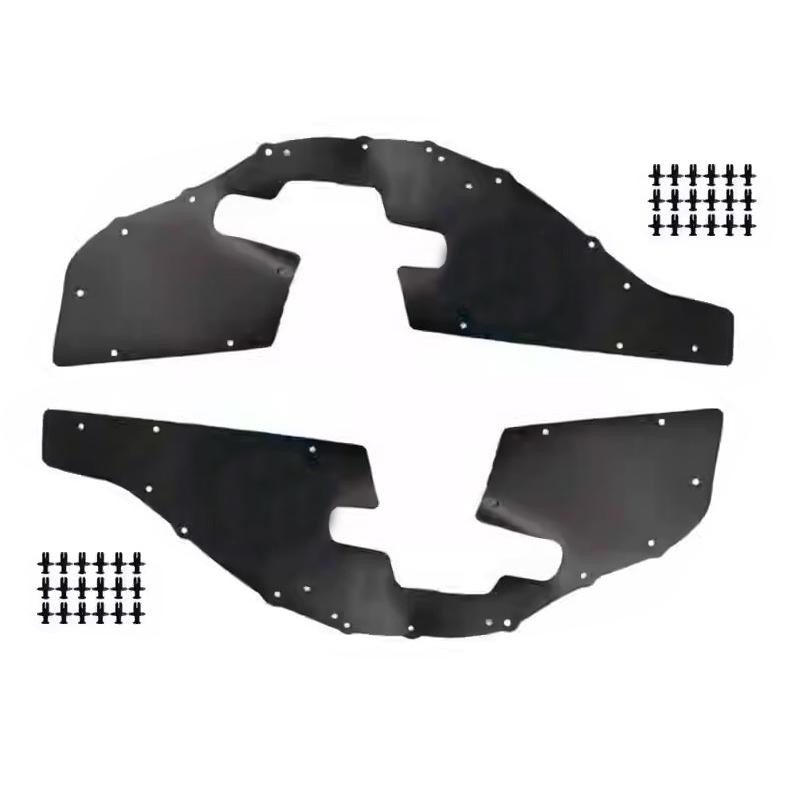 Splash Guard Fender Liner Protector Compatible with Toyota Land Cruiser Prado GRJ120 LC120 Lexus GX Front Wheel 2 Pieces 03-09