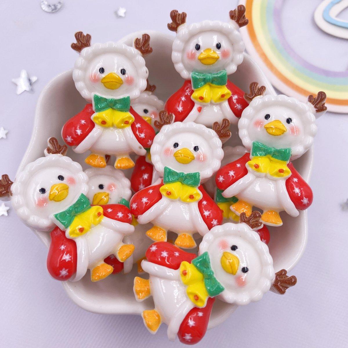 

Смола Красочный Мультяшный Рождественская Елка Снеговик Подарочная Коробка Плоская задняя часть Скрапбукинг Утка Рождественская Вечеринка Фигурки 10 ШТ DIY Декор Поделки