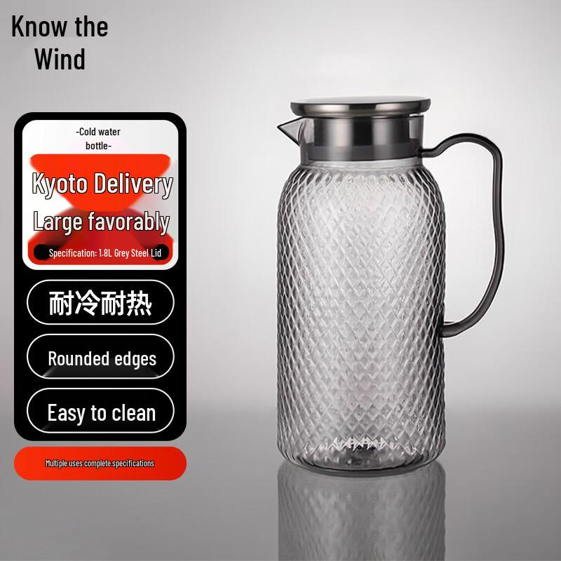 Zhifeng Hammered Cold Water Pitcher with Plastic Handle