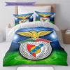 Benfica CLUB Bedding Quilt Set Quilt Cover Pillowcase Home Decoration Birthday Gift (1 * Duvet Cover + 2 * Pillowcase, Without Core)