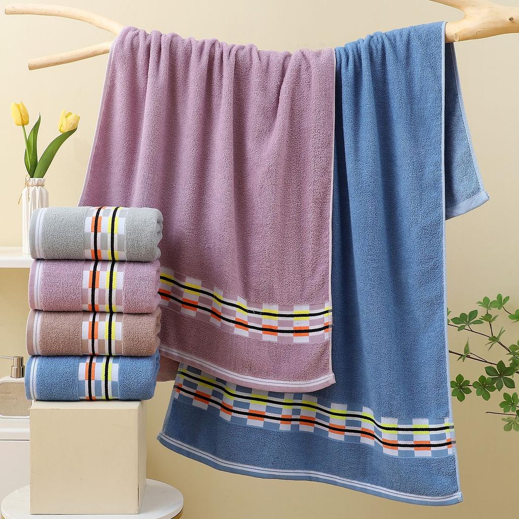 Towel Pure Cotton Class A Large Bath Towel Wrap Towel Absorbent Household Hotel Thickened Adult Couple Can