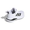 adidas Fortarun El K Abrasion Resistant Abrasion Resistant Low Top Kids' Running Shoes White Black Kids' FW2578