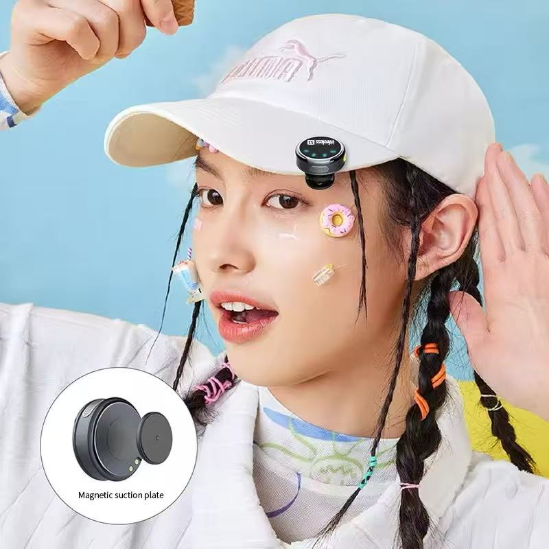 Portable Wireless Lavalier Magnetic Microphone S3 Windproof Cap Audio Video Recording Mic With Charging Case for Smartphone