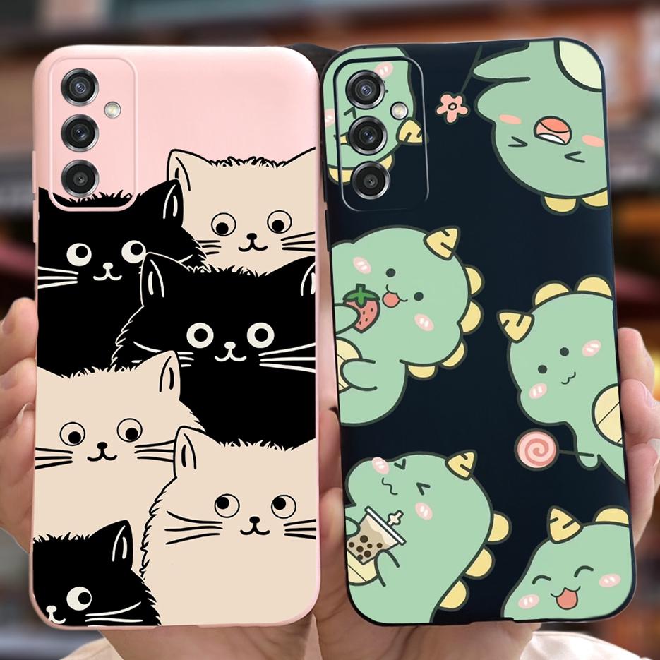 For Samsung Galaxy M52 5G Case SM-M526B Cute Dinosaur Cartoon Back Cover Soft Silicone Phone Case For Samsung M52 M 52 5G Fundas