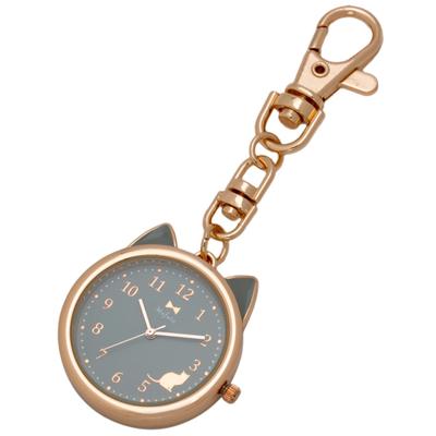 Pocket Watch Analog Keychain Watch Bag Charm Gray [Fieldwork] Women's MKK2305P-4