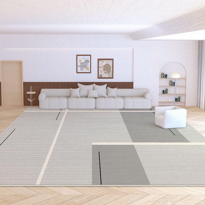 2024 Cream Loop Velvet Living Room & Bedroom Carpet - Waterproof, Stain-Resistant, Durable