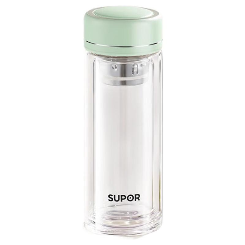 SUPOR KCG18BQ10 Double-Layer High Borosilicate Glass Cup