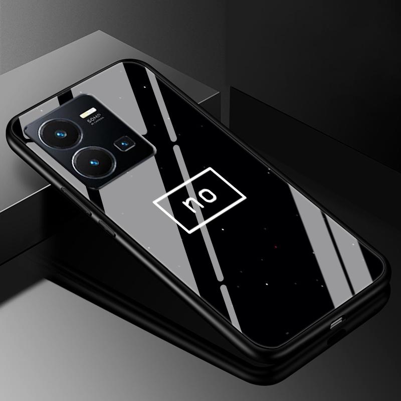 For VIVO Y35 2022 Case Cover Tempered Glass Cases for Vivo V21 5G 4G V21E Y11S Y12S Y20S V20 SE Y03 V2022 V2023 Hard Back Bumper