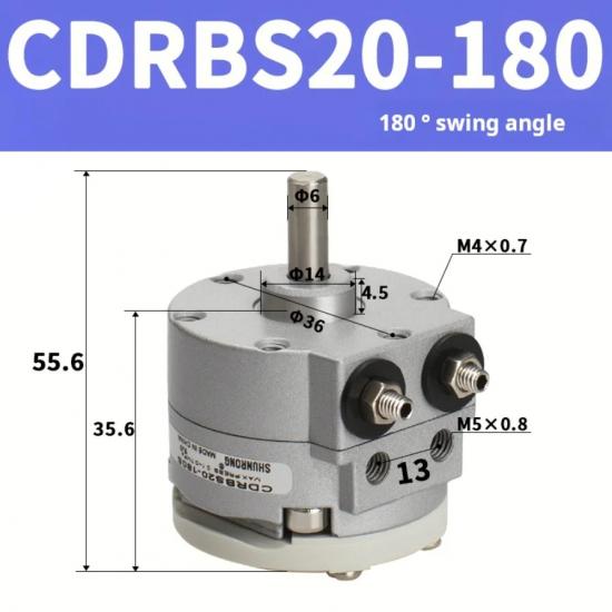 Vane type roterende zwenkcilinder CDRBS15/20/30/40-90 graden 180 graden met magnetische roterende cilinder