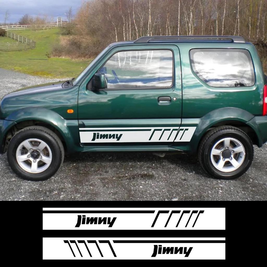 IBLUON 2Pcs Car Door Side Sticker Vinyl Film Fits Suzuki Jimny Sierra JB64 JB74 2018 2019 2020 Auto Accessories Decal,