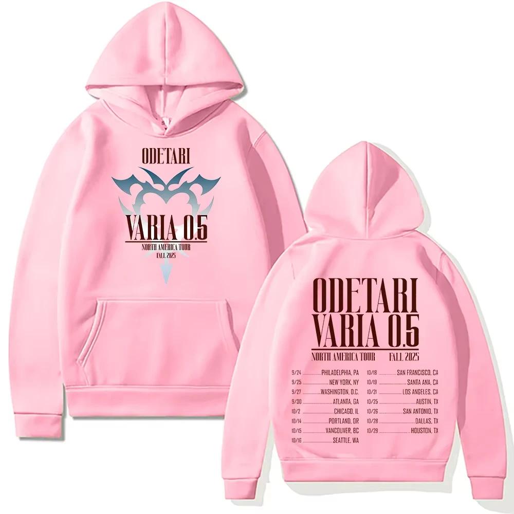 2025 Rapper Odetari Mikina Odetari VARIA 0.5 Severoamerické turné Podzim 2025 Pánská mikina přes hlavu High Street Oblečení Ležérní Mikina