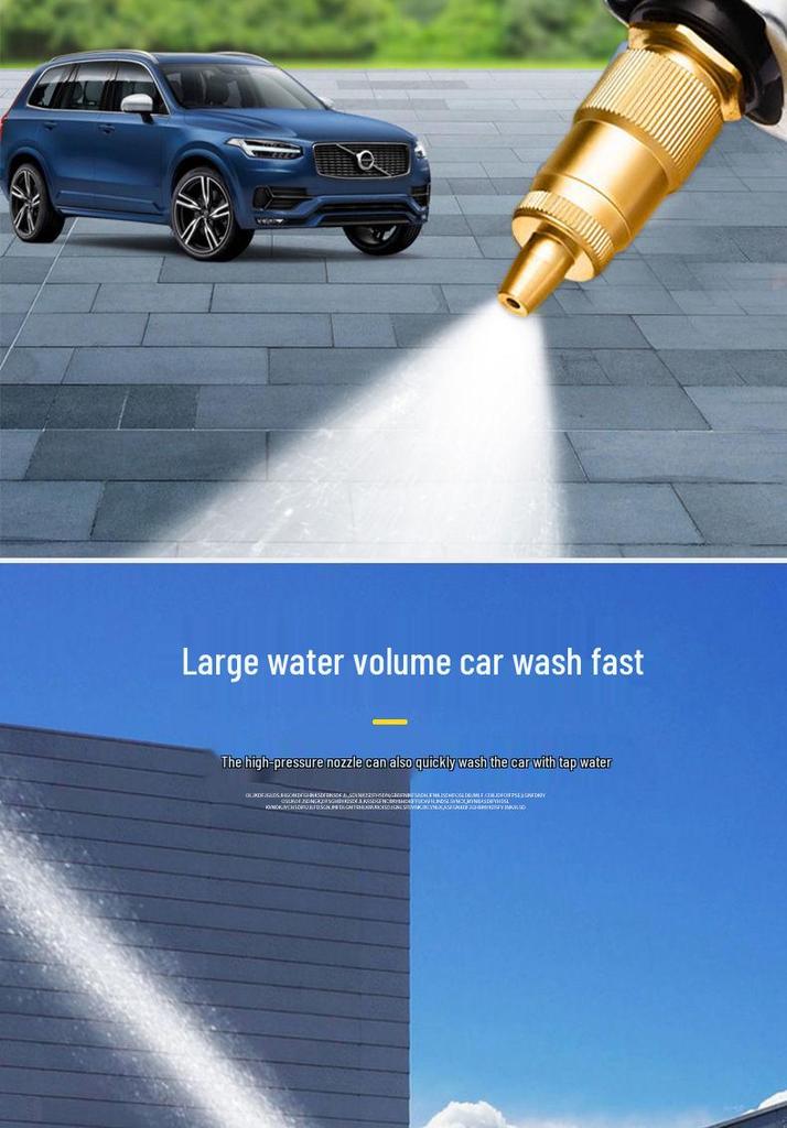 New Multi-Functional High-Pressure Car Wash Spray Gun with Anti-Freeze, Explosion-Proof Soft Hose