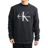 Calvin Klein Solid Logo Print Crewneck Sweatshirt Men tops Black 40GC200-001