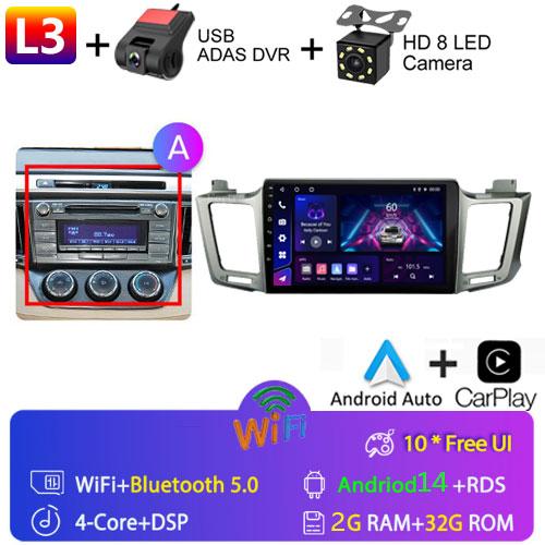 For Toyota RAV4 Rav 4 XA40 2012 - 2018 Android Car Radio Multimidia Video Player Navigation GPS Carplay Touch Screen Auto Stereo