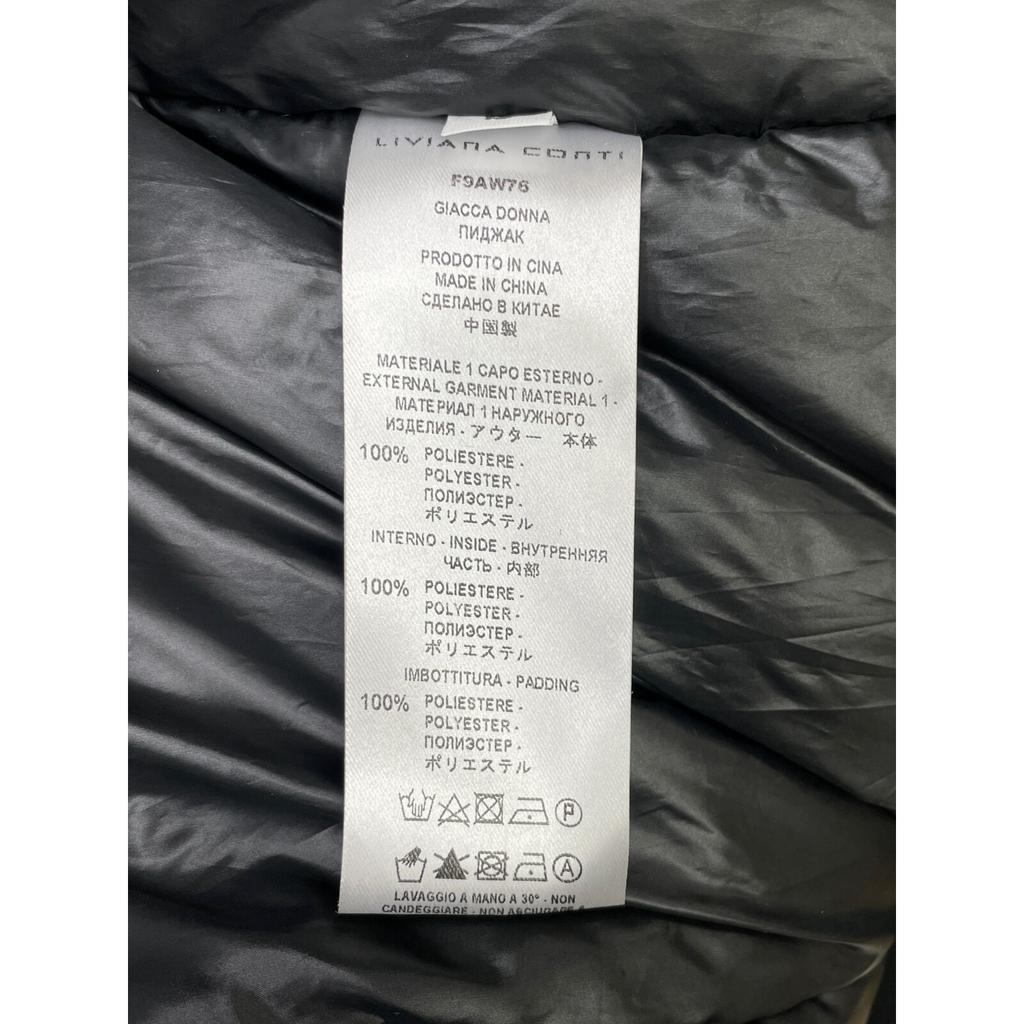 LIVIANA CONTI  Black Nylon Drop Shoulder Big Blouson Jacket S blackUsed