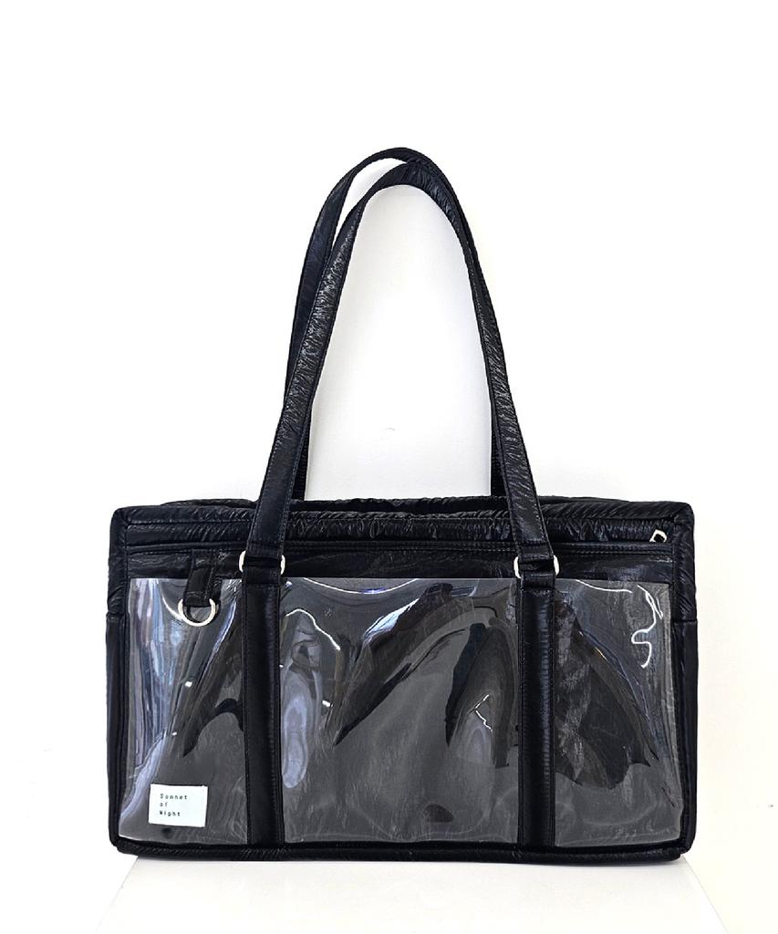 Sonnetofnight Transparent Pvc Holographic Shoulder Mode Bag