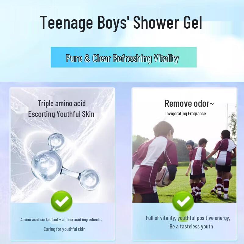 Sulei Teen Boys' Shampoo & Body Wash Set