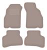 Beige Velour Floor Mats For: Hyundai Accent I (X-3) Sedan (1994-2000)