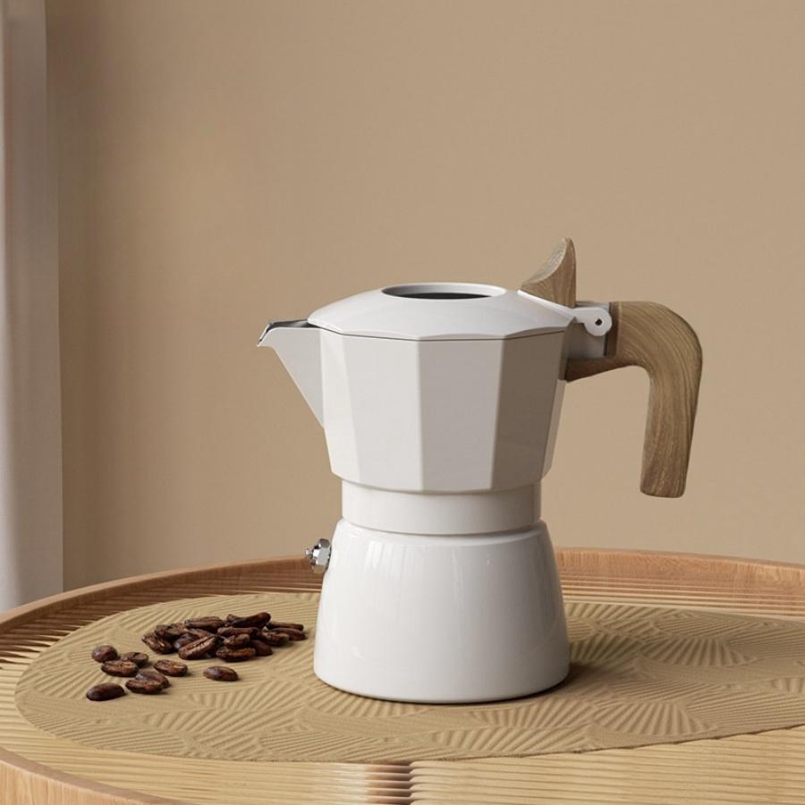 Upgraded Double-valve Moka Pot Double-valve Extraction Hollow Visual Espresso Pot Professional Home Cafe Outdoor CoffeeEquipment