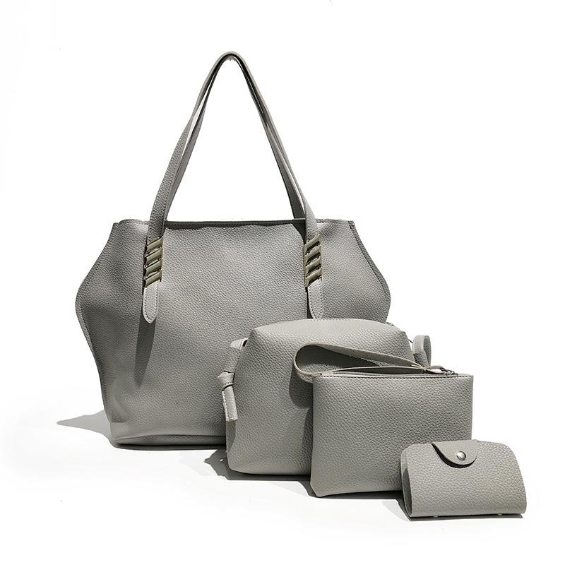 Stylish 4pcs Fashion Women Leather Shoulder Bags Messenger Satchel Tote Handbag Purse With Premium Quality Craftsmanship